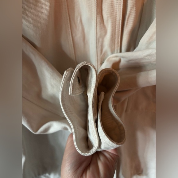 Zara | lightweight | denim | ivory | shacket | M - Picture 6 of 10